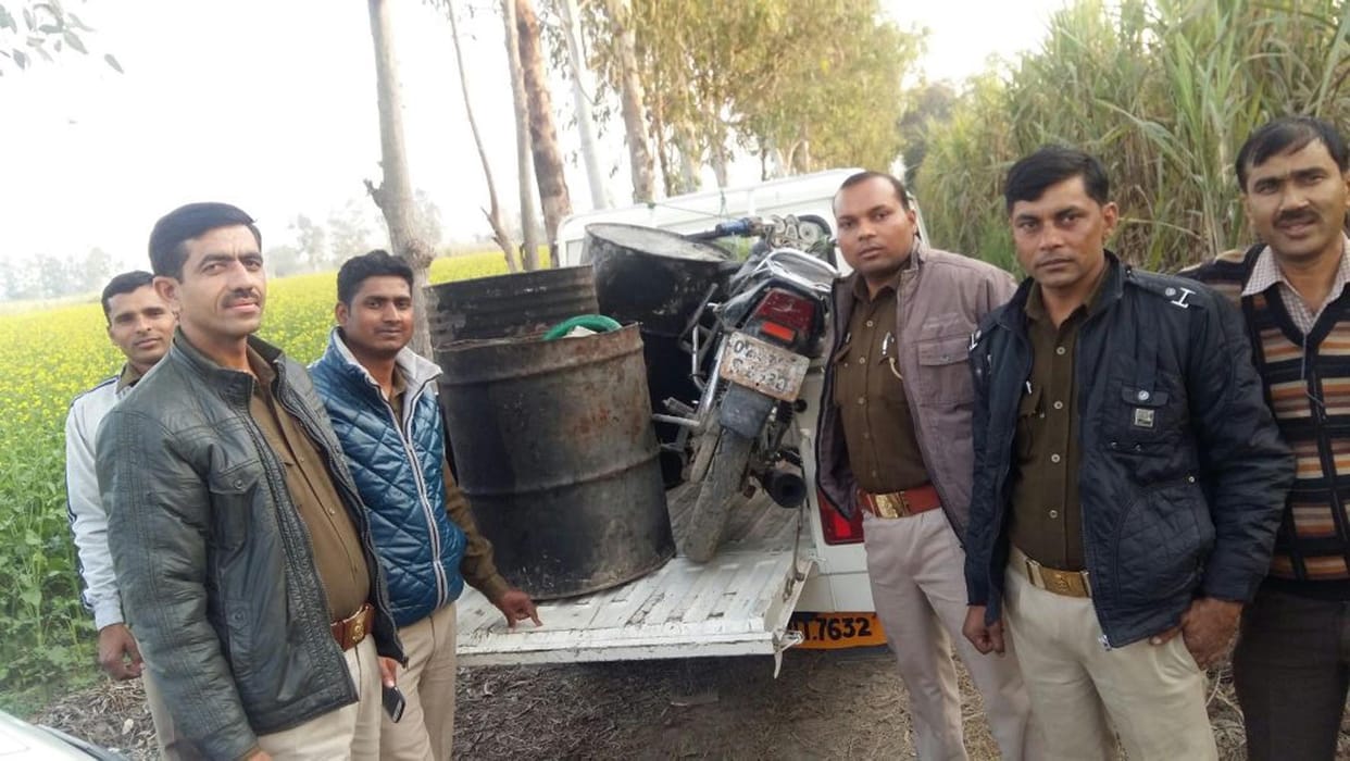 A huge amount of alcohol was recovered after the Saharanpur liquor baron Bibinagar