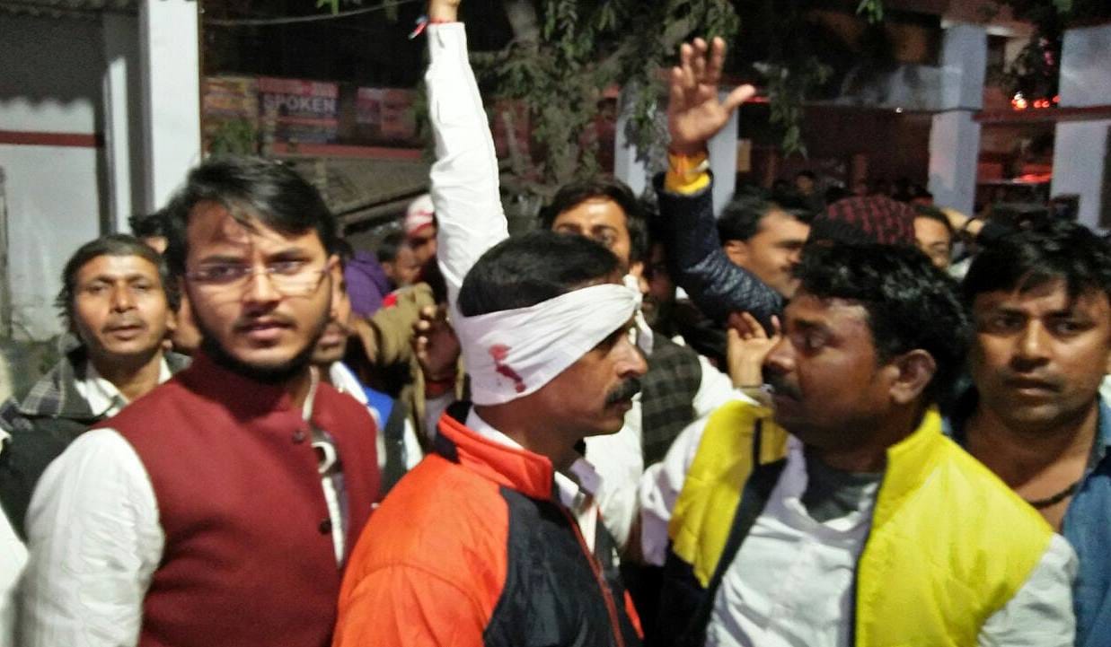 Ravidas pier and BJP clashed Spai