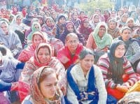 medical collage workers on strike, sonipat