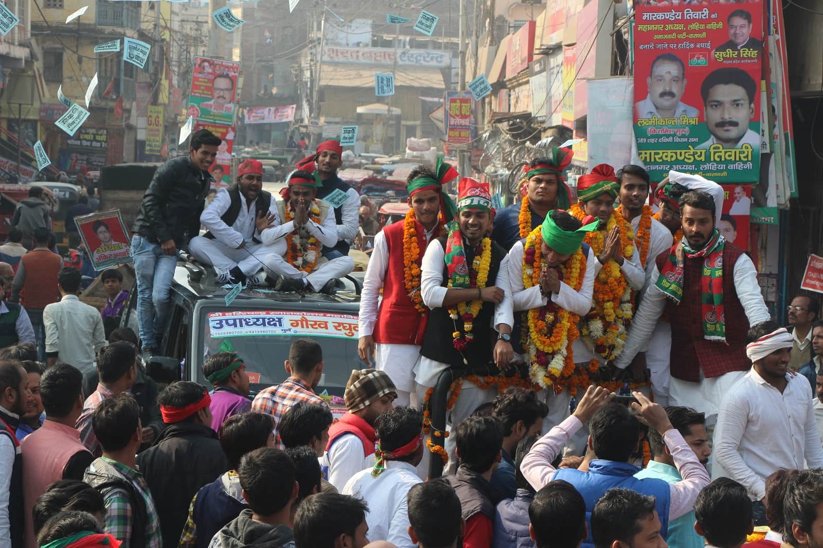 for nomination candidate comes with procession