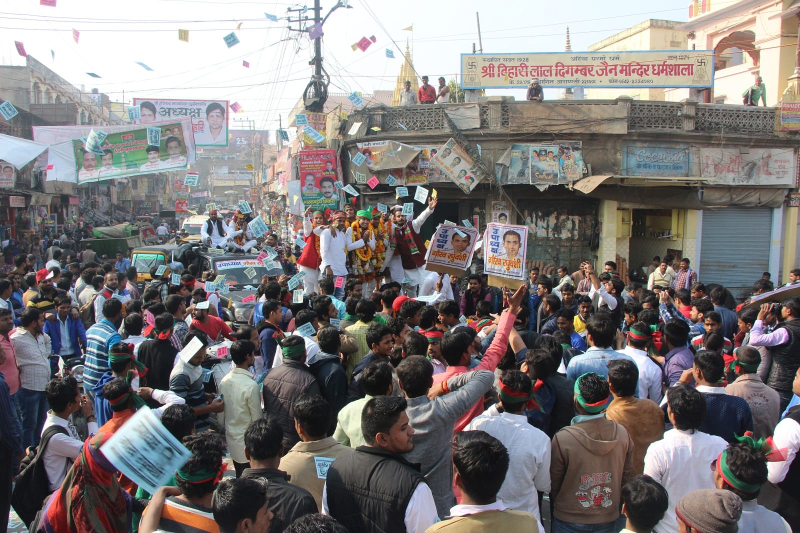 for nomination candidate comes with procession
