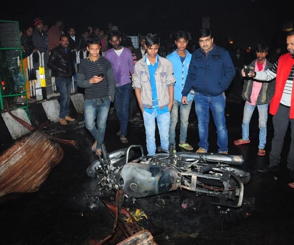 fire in a welding shop in Lucknow.