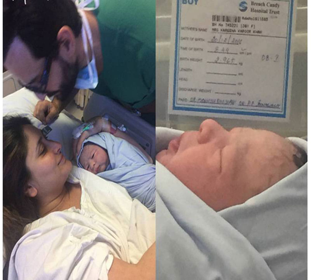aif Ali Khan Picture With Kareena Kapoor And His Son Taimur Ali Khan