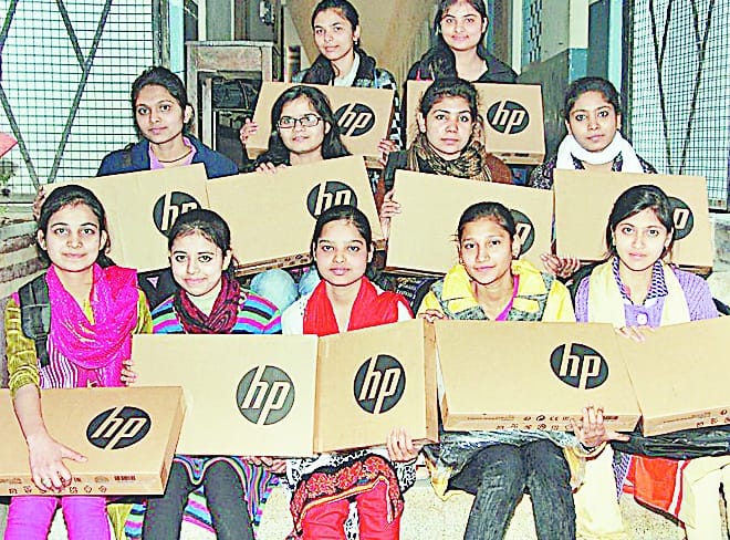  Meritorious students get laptops