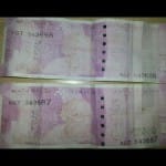 वाशिंग मशीन में धुलने के बाद ऐसे हो गए दो हजार के नोट
