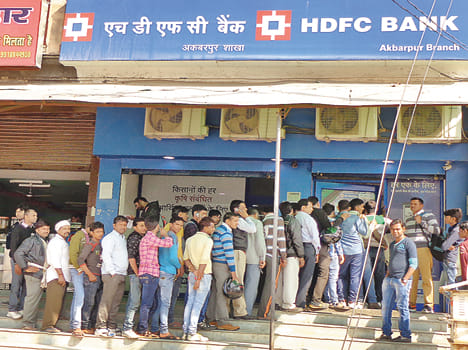 One and a half months after the ATM lying cashless