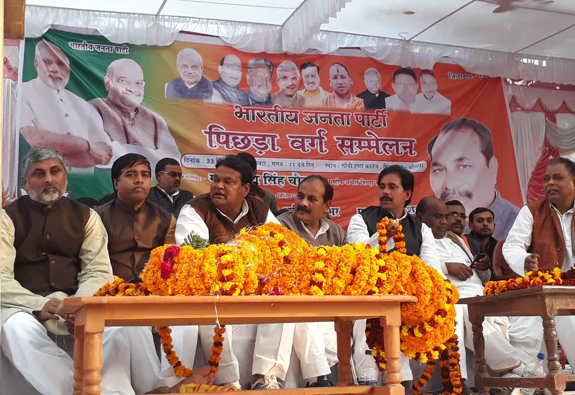 bjp ka pichhada sammelan