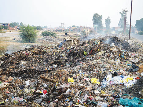 Burning garbage fill the penalty