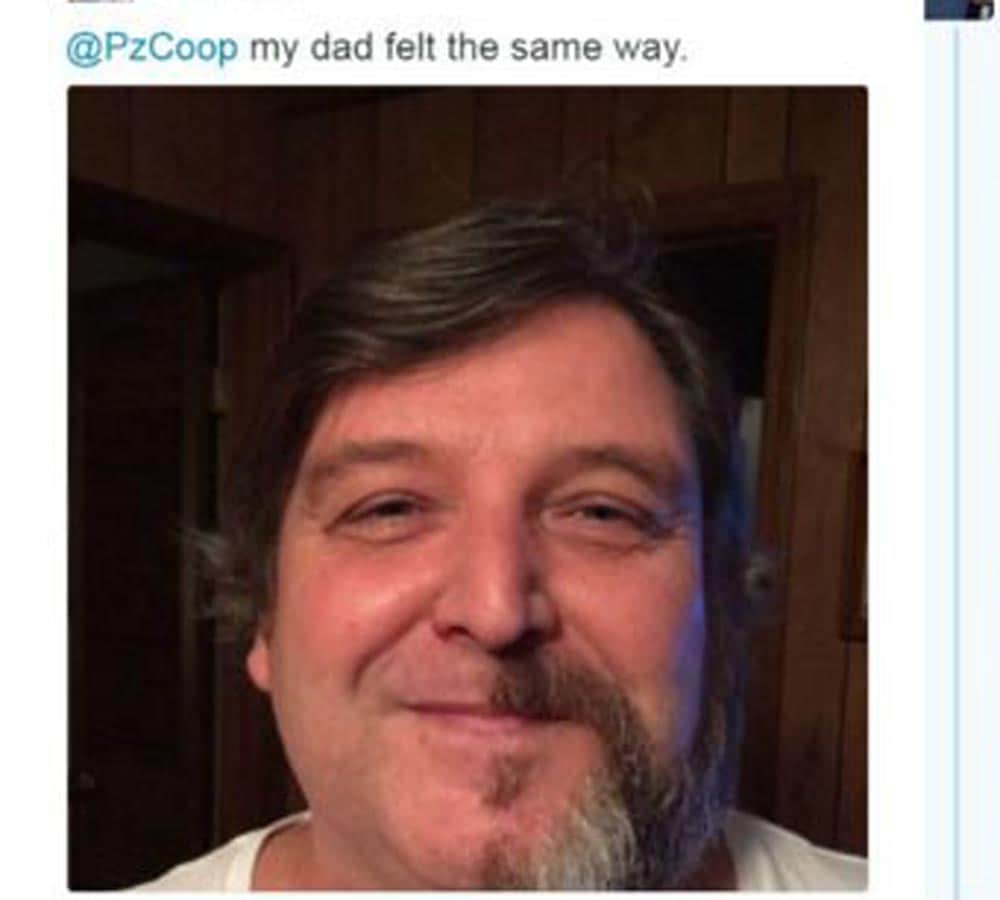 half beard man photo goes viral
