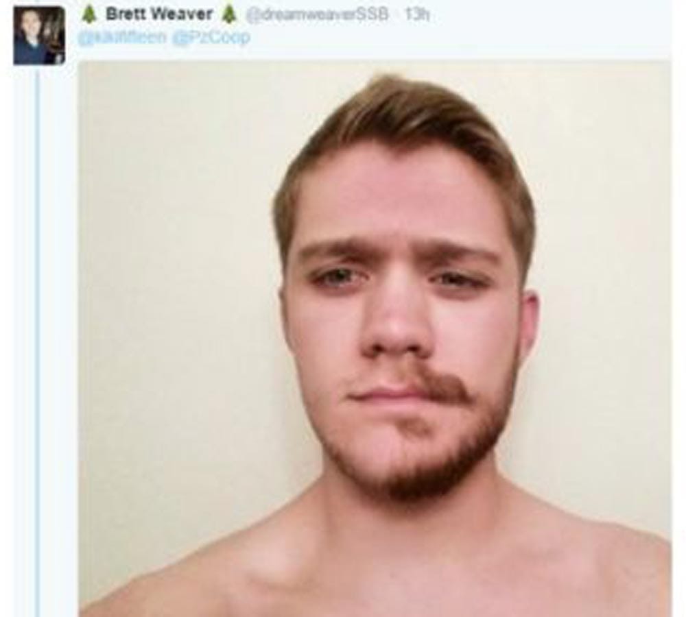 half beard man photo goes viral