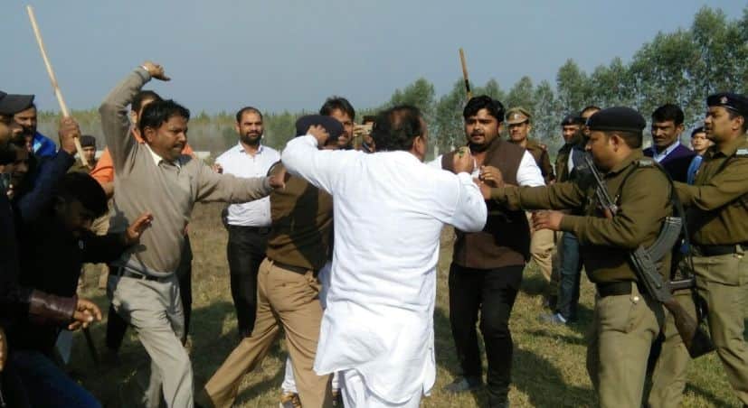 fight in dharmendra pradhan sabha