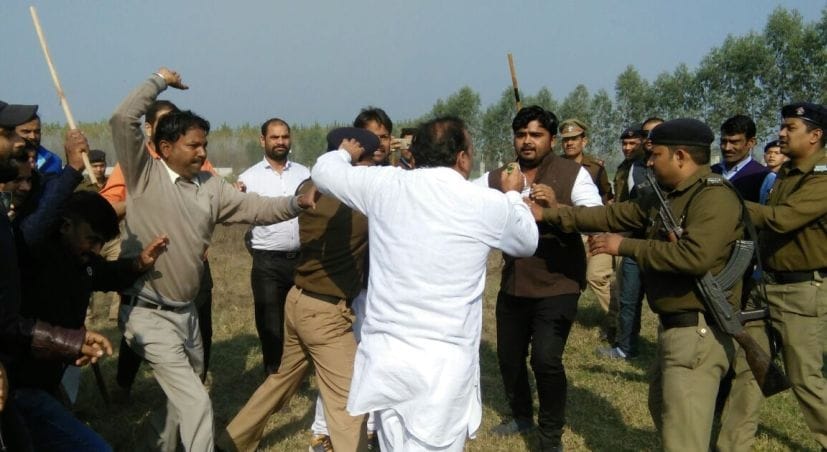 fight in dharmendra pradhan sabha