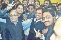 bar association election, gps kingra and secratary gaoyal second victory