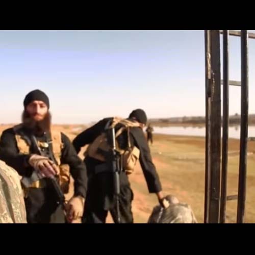 in new propaganda video isis fighters burnt soldiers alive