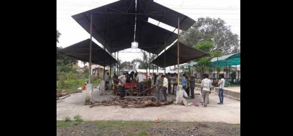  Durga fasting in the cremation ground in palwal