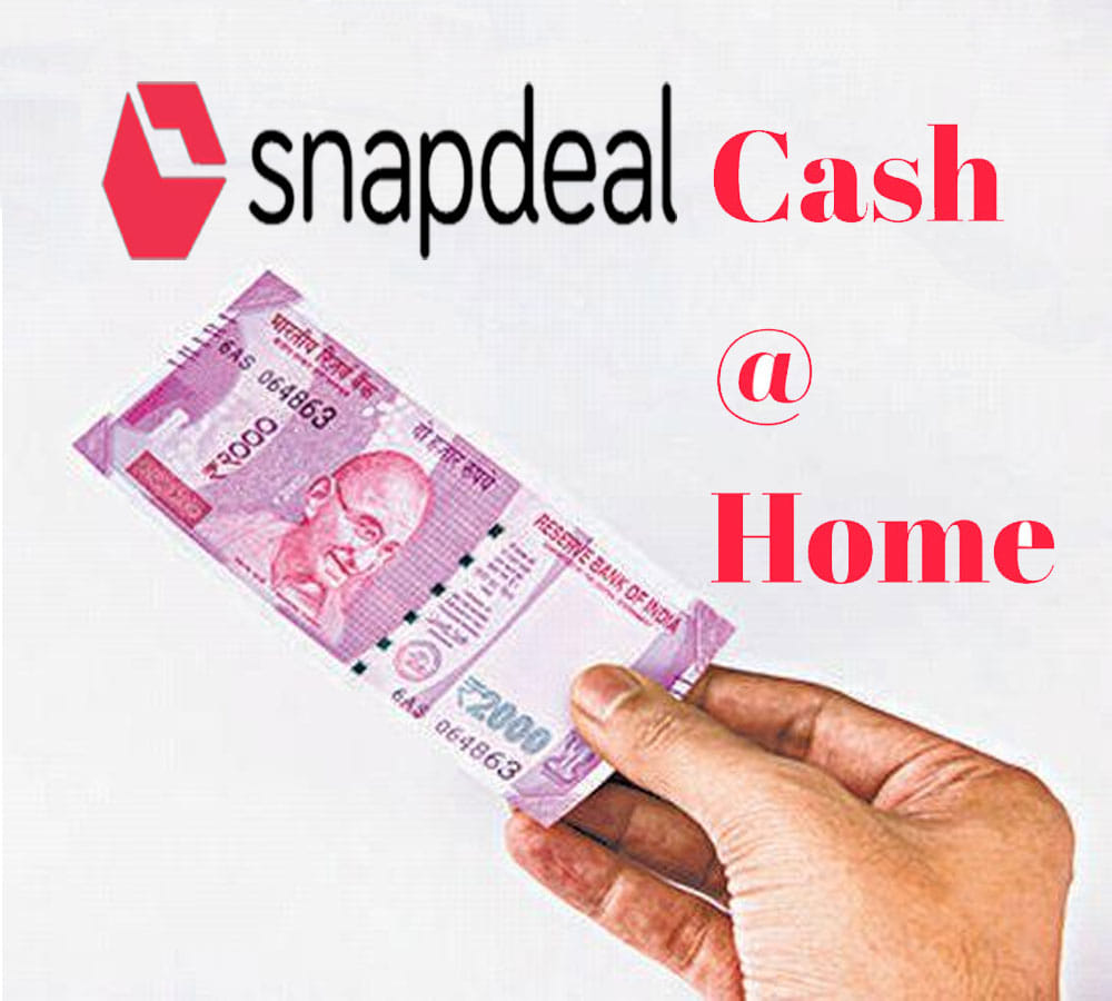 snapdeal starts cash at home with just one rupees