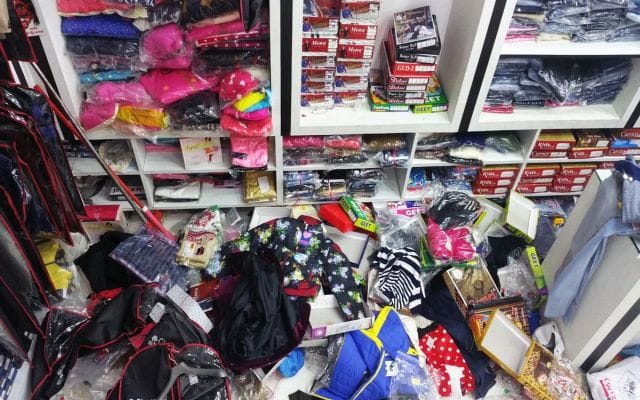 Theft of millions from the two stores