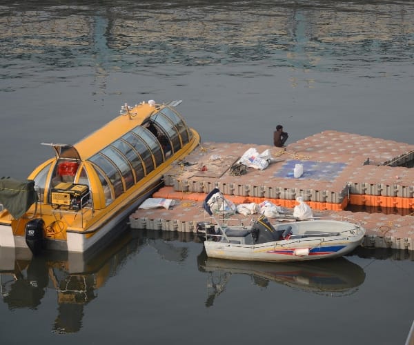 water bus in Lucknow.