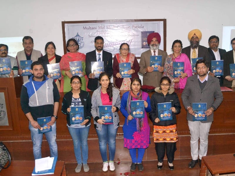 Multani Mal Modi College, an annual magazine The Luminri release, writer Dalip Kaur Tiwana, Patiala