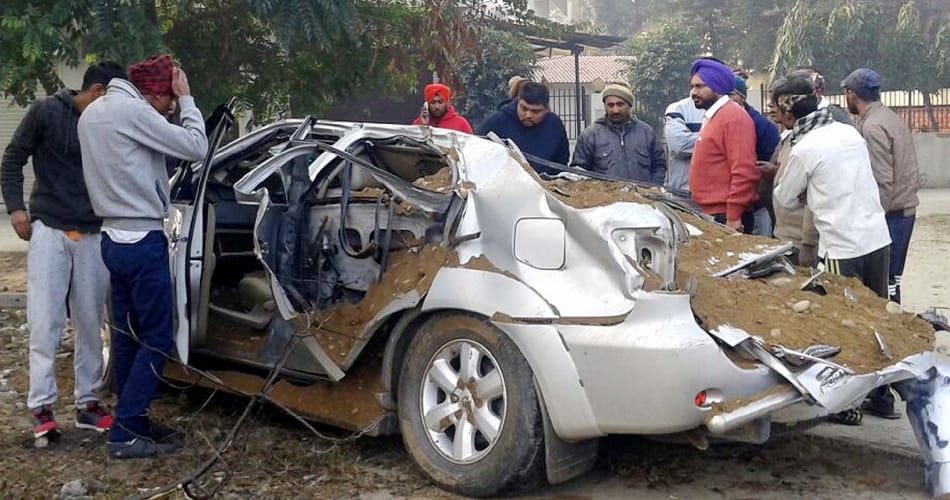 Roadways officer son died in road accident at jalandhar