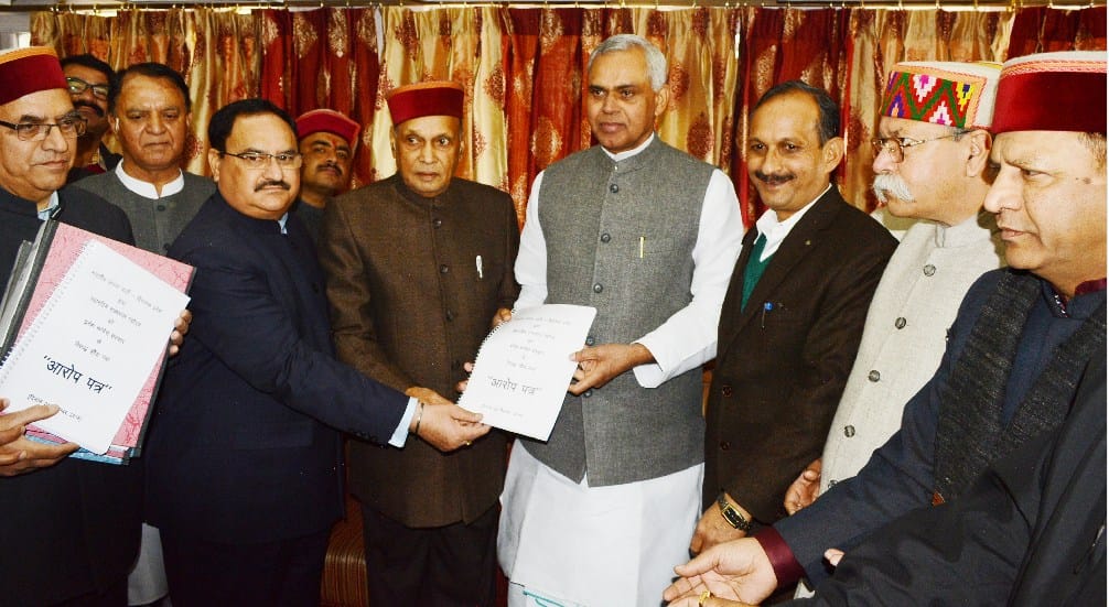 BJP Submit Chargesheet against Congress, Read Full Chargesheet.