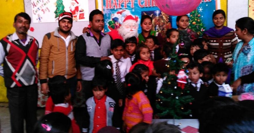And the chocolate Santa Claus distributed gifts