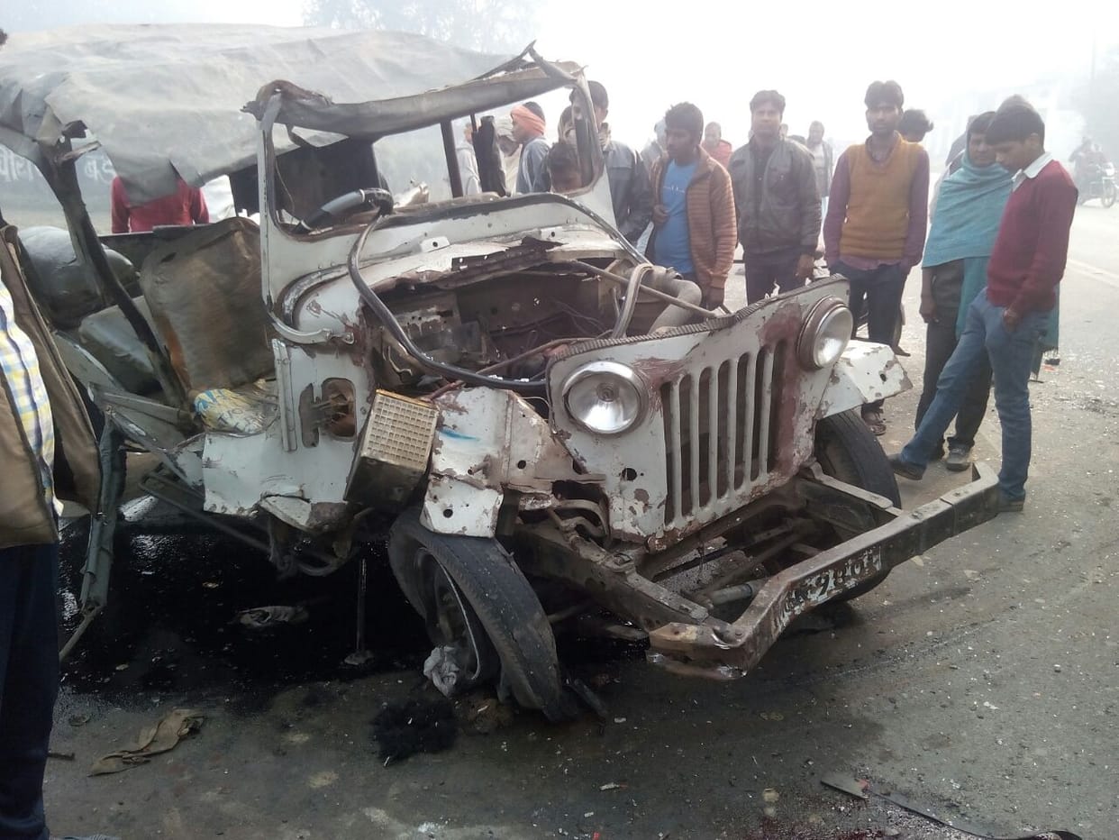 Jeep fired into the abyss, a death