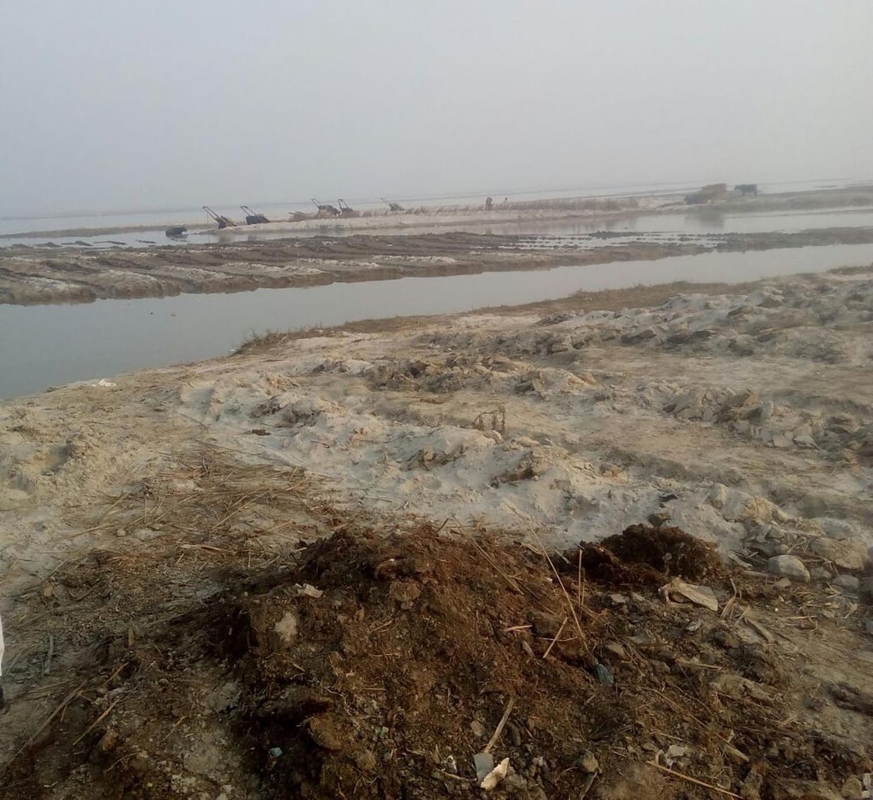 Ramsar site illegal mining.