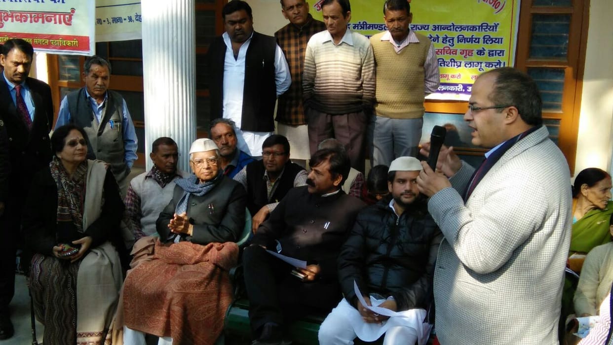 rohit shekhar on strike on shaheed smarak.