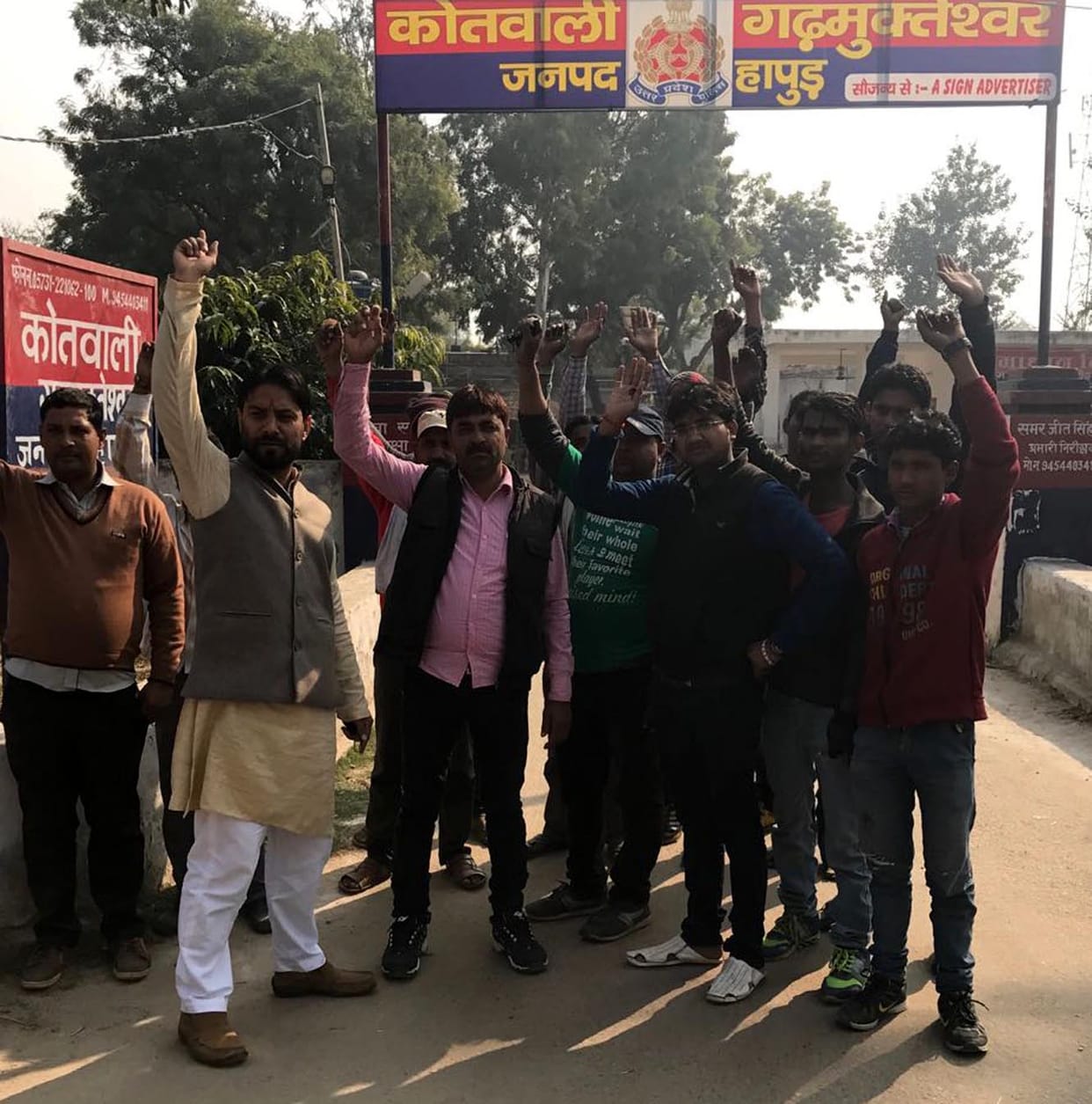The young man beaten e-rickshaw driver.