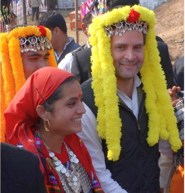 Rahul Gandhi Dance on Himachali Nati at Dharamshala Rally.