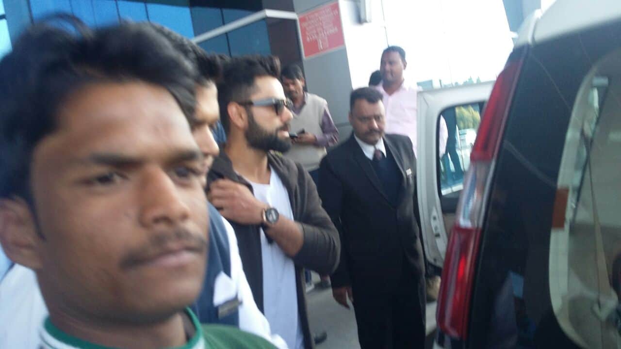 virat kohli reached uttarakhand with anushka sharma.