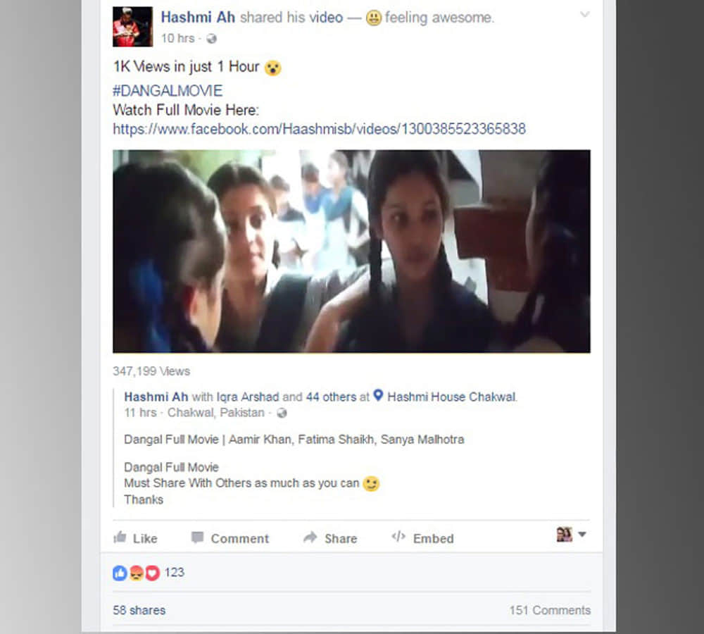 film dangal leaked on internet
