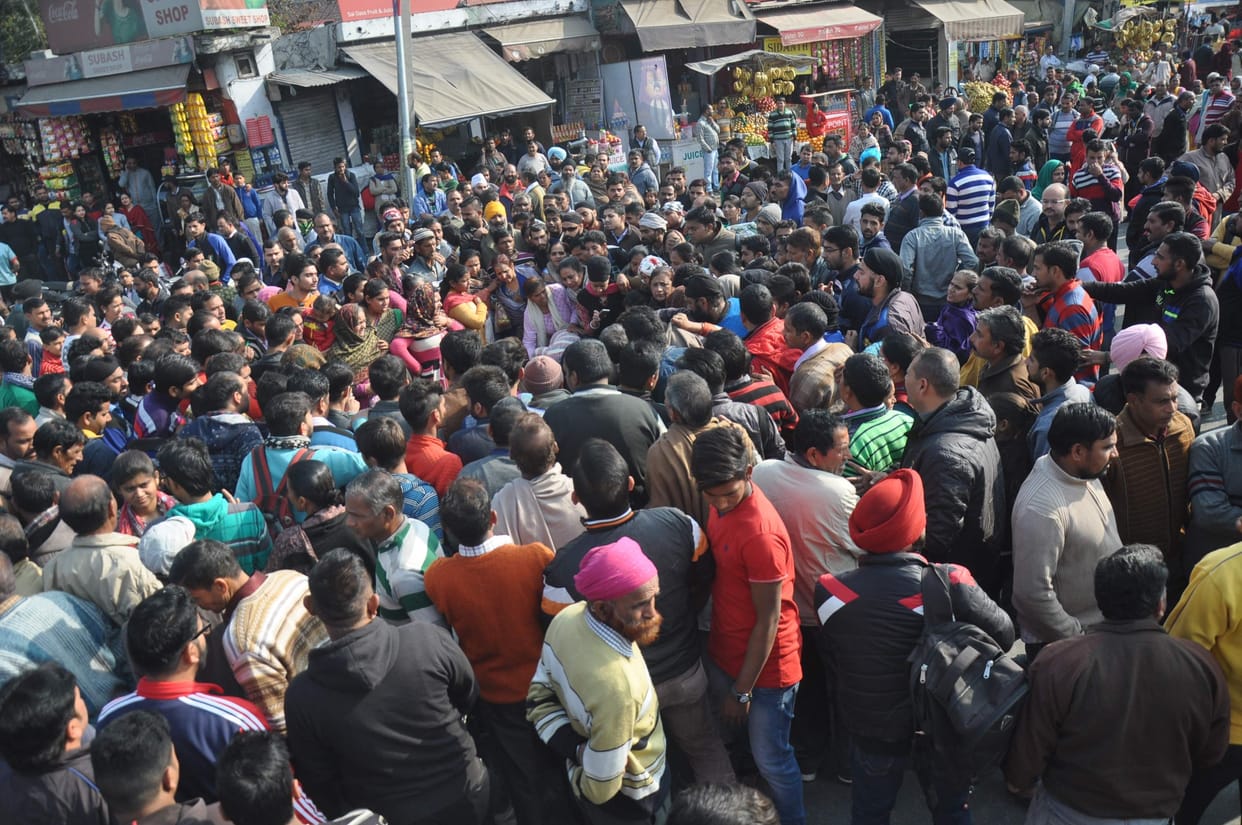 protest after death of women in jammu