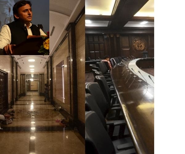  Power issues in chief minister akhilesh yadav office in Lucknow.