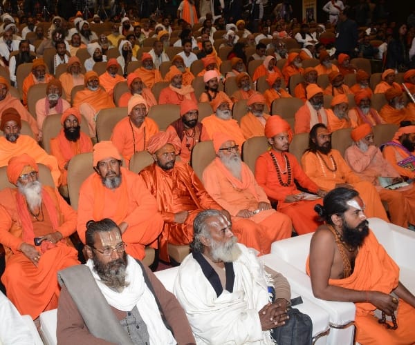  saints in lokbhawan in a   programme.