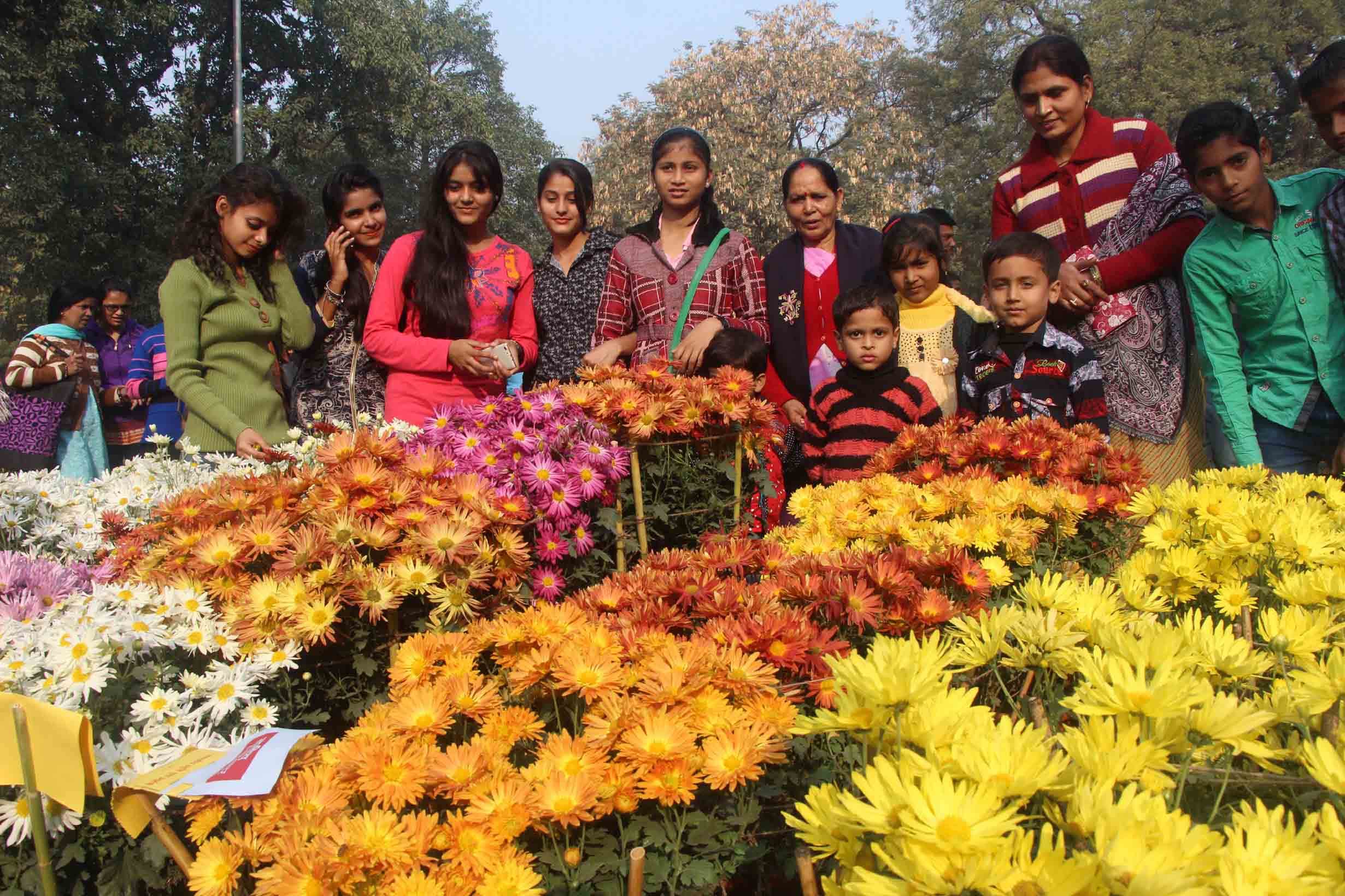 on the occasion of malviya jayanti bhu campus decorated with flower and deep