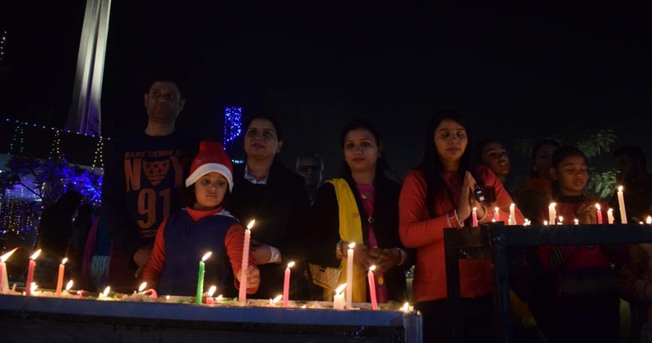 christmas celebration at chandigarh in between heavy rain and cool chilling winds