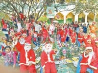 yamuna nagar,  school me krismas