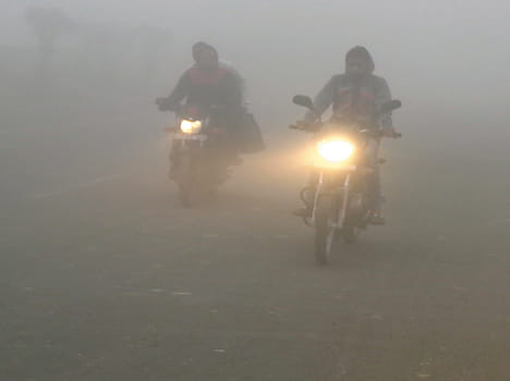 With increased melting fog