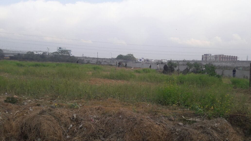 sp mla and officers traped in land accuaring 