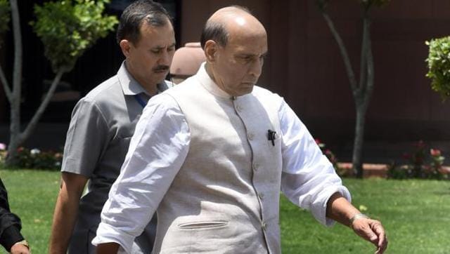 weather problems on Rajnath Singh's visit, addressed on mobile