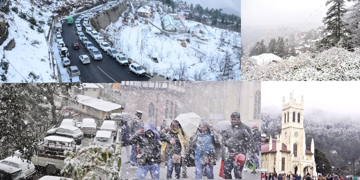 After 25 years snowfall in himachal pradesh on the eve of christmas 2016