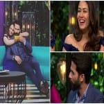shahid kapoor and meera rajput at koffee with karan