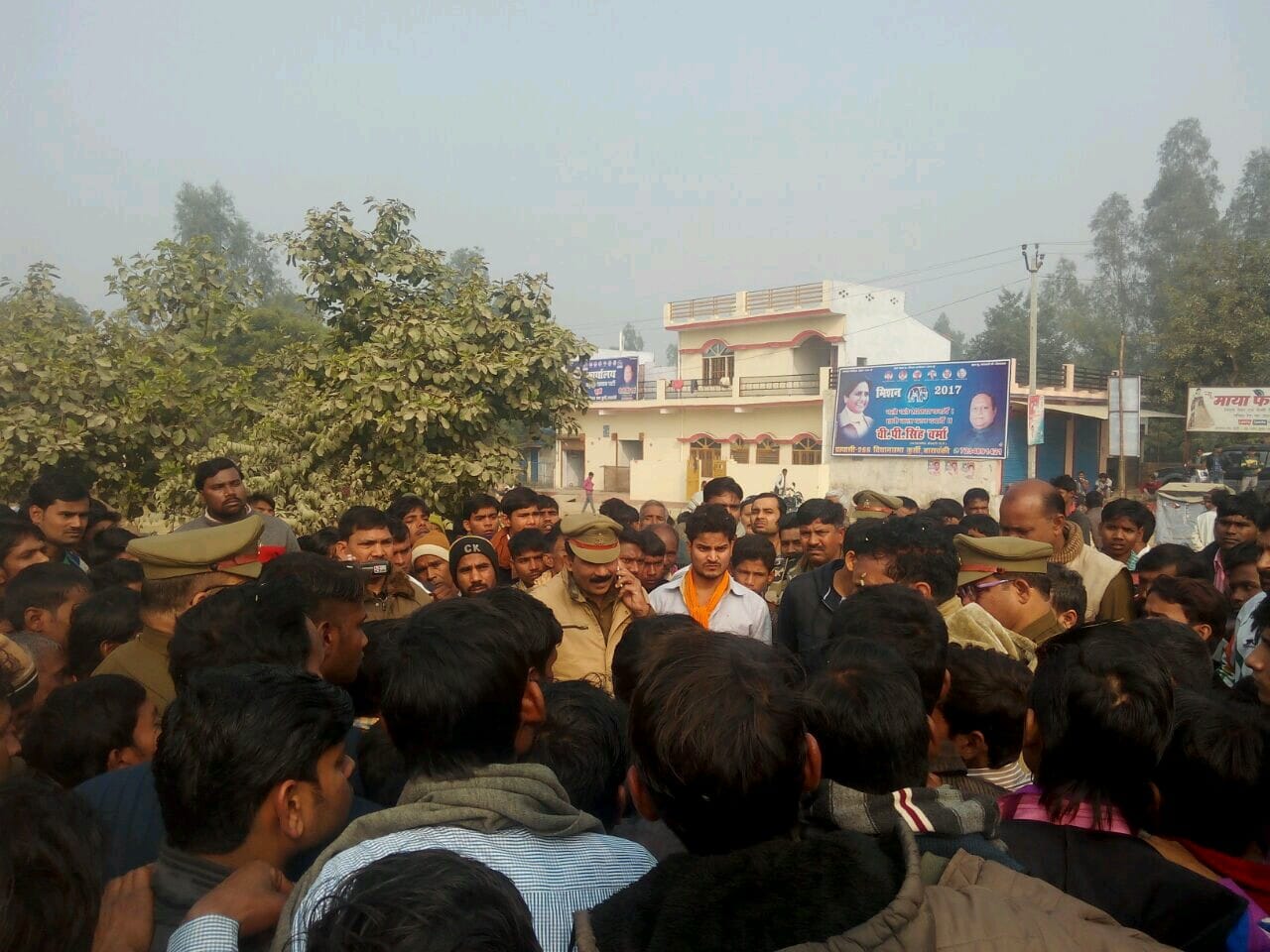 bike rider met with brutal accident in barabanki