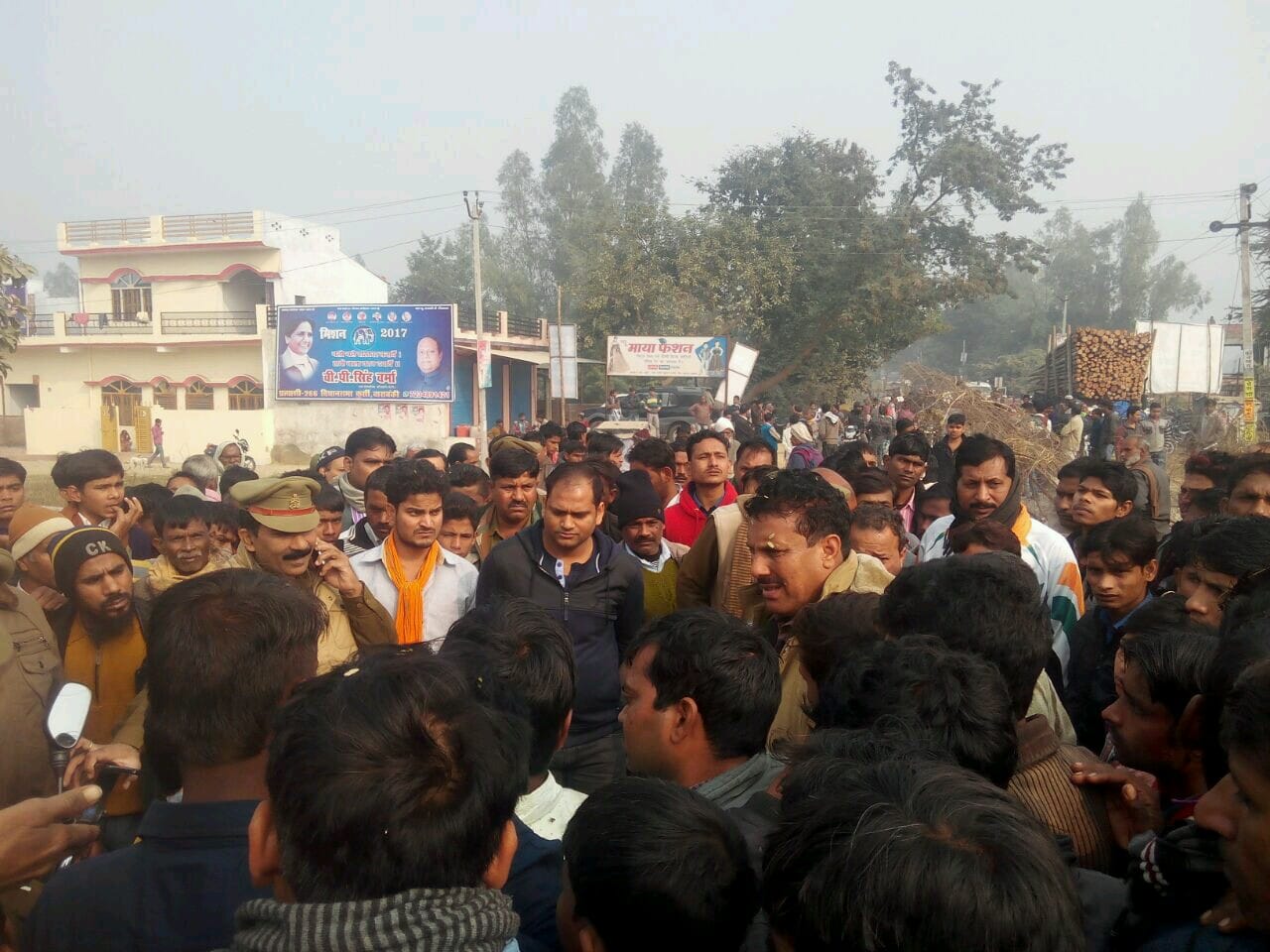 bike rider met with brutal accident in barabanki