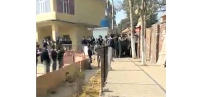 Teacher beaten up by students for molesting school girls