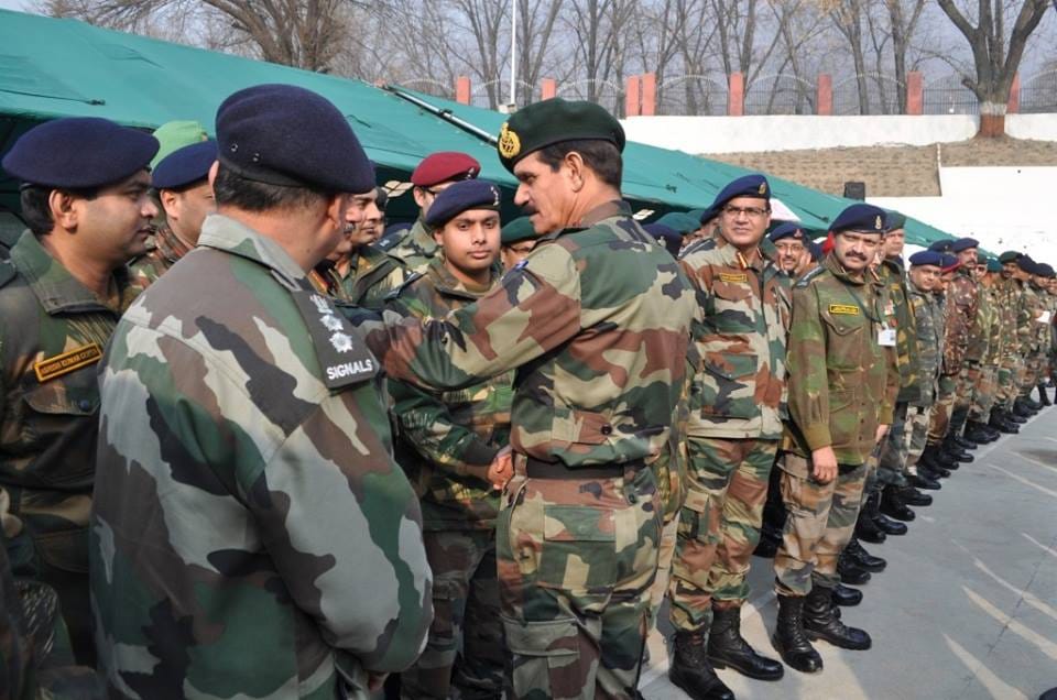 ARMY CHIEF DALBEER SUHAG VISITED SIACHIN