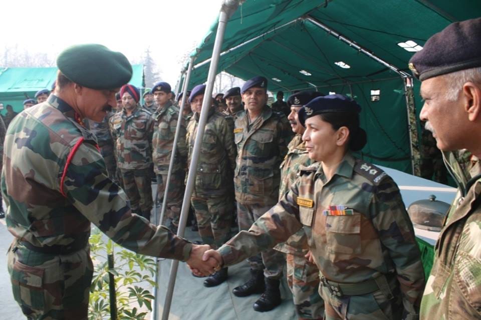 ARMY CHIEF DALBEER SUHAG VISITED SIACHIN