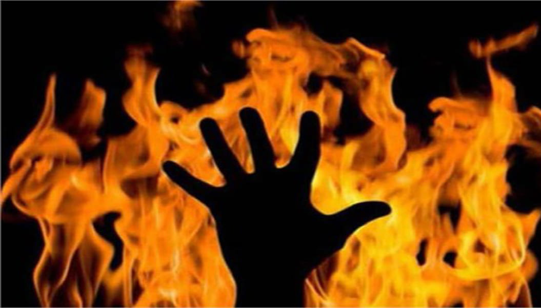  fire thrown from roof